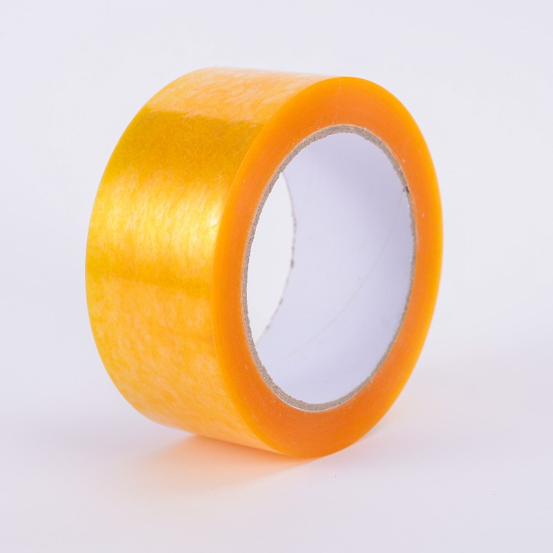 Bopp 포장 밀봉 고 점성 노란색 투명 테이프